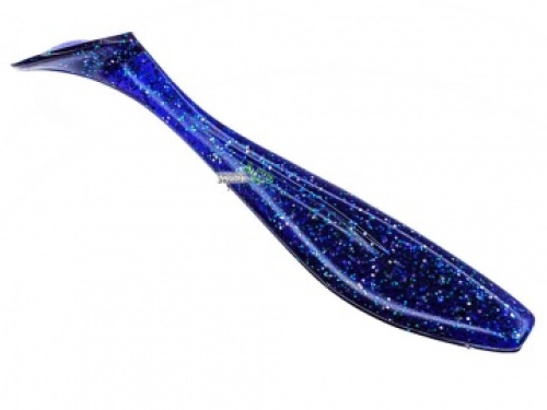 Силикон Fishup Wizzle Shad 5,0" 060 - Dark Violet/Peacock & Silver (4шт/уп)