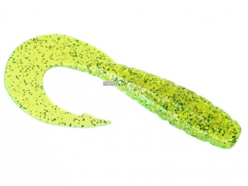 Силикон Fishup Mighty Grub 3,5" 026 - Flo Chartreuse/Green