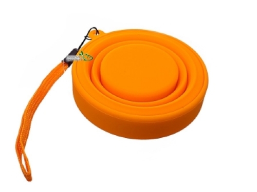 Стакан складной TRAMP силиконовый с крышкой оранж 180мл (TRC-083-orange)