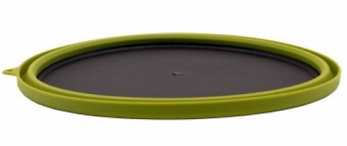 Тарелка Tramp силиконовая с пластиковым дном 1070мл olive (TRC-124-olive)