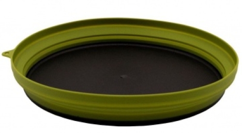 Тарілка Tramp силіконова із пластиковим дном 1070мл olive (TRC-124-olive)