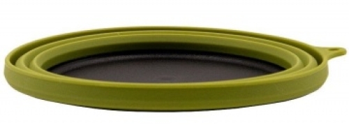 Тарілка Tramp силіконова із пластиковим дном 550мл olive (TRC-123-olive)