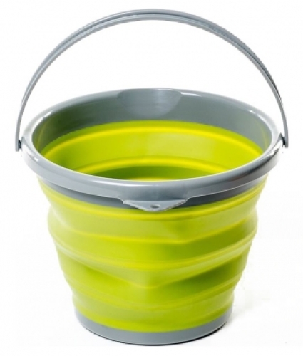 Ведро Tramp складное, силиконовое олива 10л (TRC-091-olive)