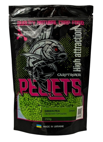 Пеллетс Carptronik Method Stick-Mix Pellets 250г 3мм - Green Pea (зелений горох)