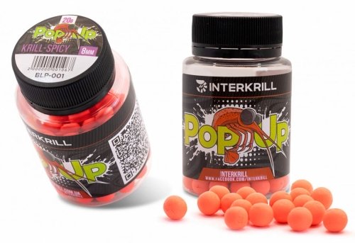 Бойли Interkrill Pop-Up Krill-Spicy 8мм 20г