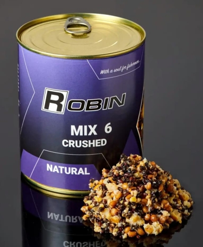 Зерновой микс Robin Mix-6 дробленный 900мл ж/б - Натуральный