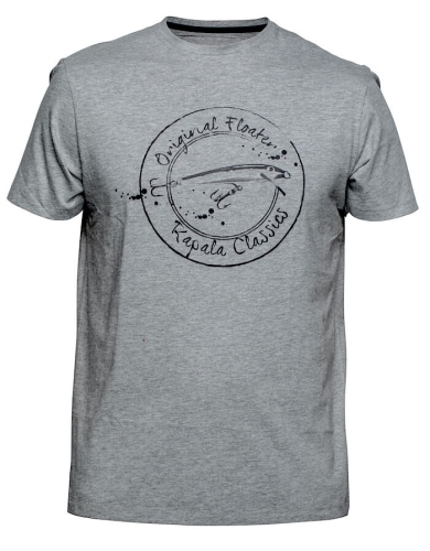 Футболка Rapala T-Shirt Classic Floater, серая, розм. XL