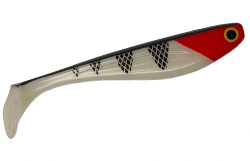 Силикон Fishup Wizzle Shad 7" 357 - Red Head (2шт/уп)