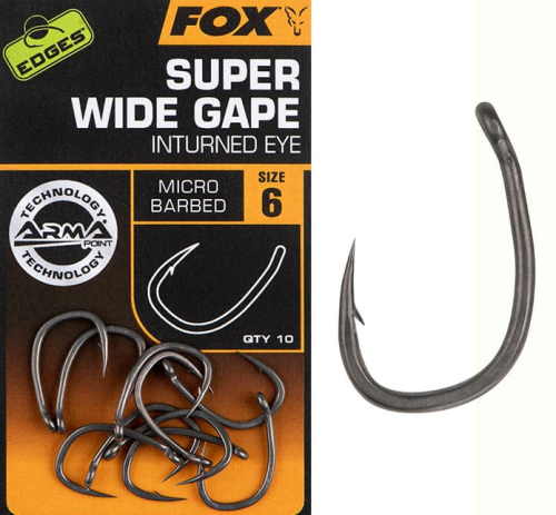 Гачки Fox Carp Hooks - Curve Shank №06: купити недорого в Києві