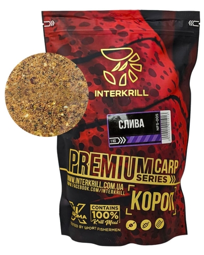 Прикормка Interkrill Premium 1кг Карп-Слива