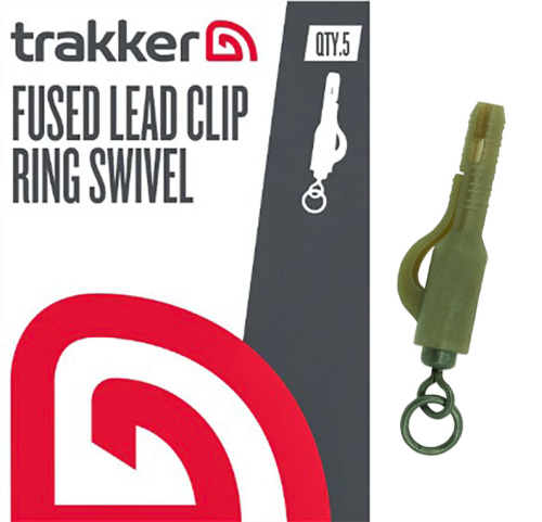 Кліпса безпечна з кільцем Trakker Fused Lead Clip Ring Swivel (5шт/уп)