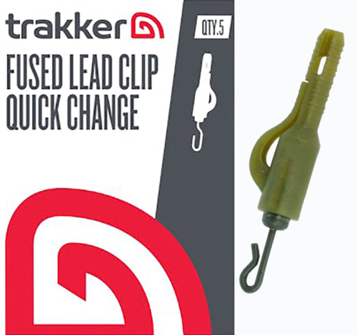 Клипса безопасная с быстросъемником Trakker Fused Lead Clip Quick Change (5шт/уп)