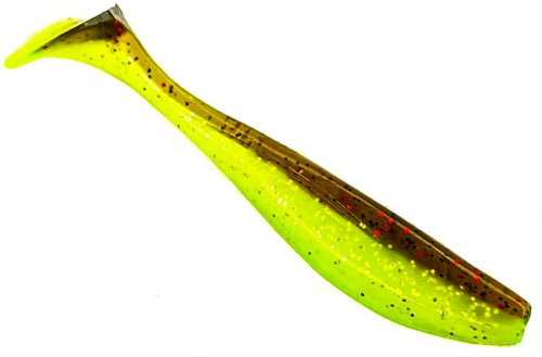 Силикон Fishup Wizzle Shad 2,0" 203 - Green Pumpkin/Flo Chartreuse (10шт/уп)