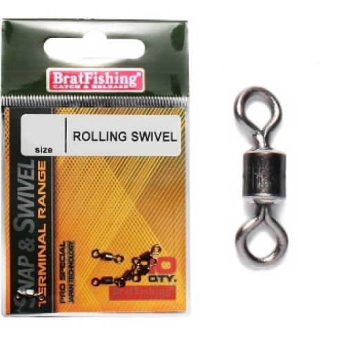 Вертлюг BratFishing Rolling Swivel size14-BN
