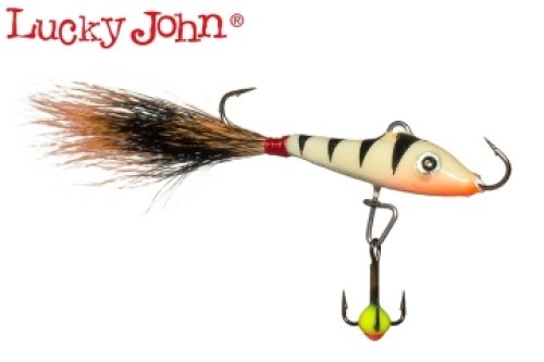 Балансир Lucky John Soft Tail 2 з білим хвостом 81211