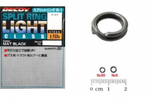 Кільця заводні Decoy Split Ring size 0 15lb