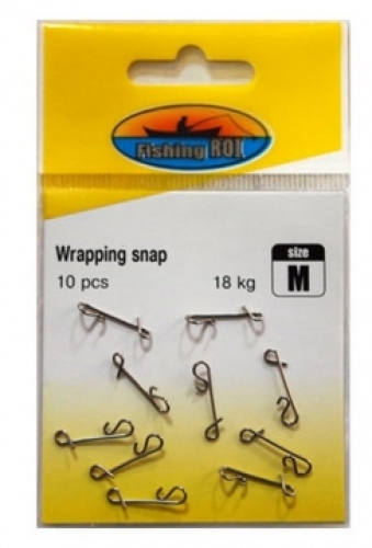 Застёжки безузловые Fishing ROI Wrapping snap S