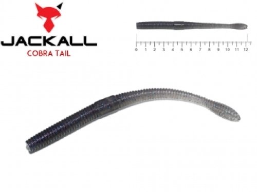Силікон Jackall Cobra Tail 4.8" Smoke Wakasagi