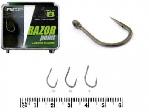 Крючки ACE Zig & Floater Micro Barbed Hook size 10