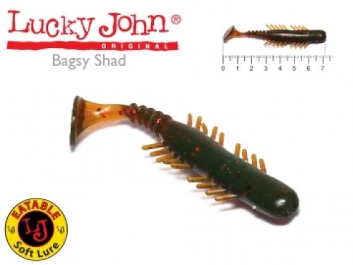 Силикон Lucky John Bagsy Shad 2,8" 085