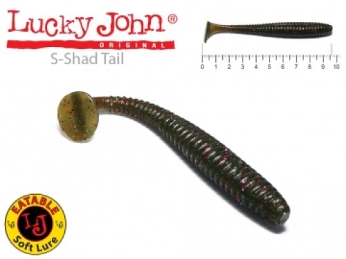 Силікон Lucky John S-Shad Tail 3.8" col.S21