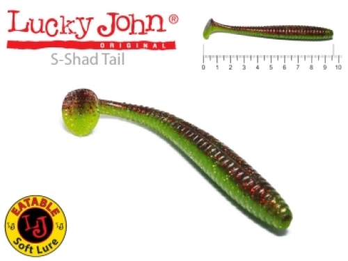 Силікон Lucky John S-Shad Tail 3.8" col.T44