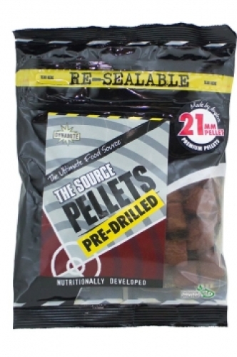Пеллетс Dynamite Baits The Source Pellets Pre-Drilled 350г 21мм
