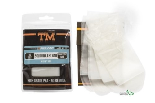 ПВА пакети Prologic TM PVA Solid Bullet Bag з ниткою 55x120мм (15шт/уп)