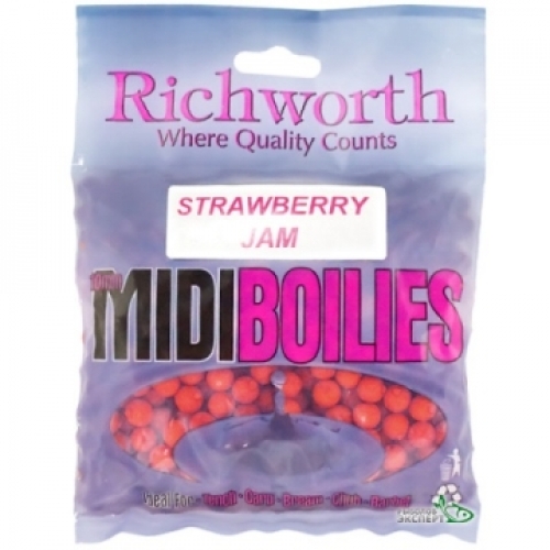 Бойлы Richworth Midi Boilies Ø10мм 225г Strawberry Jam