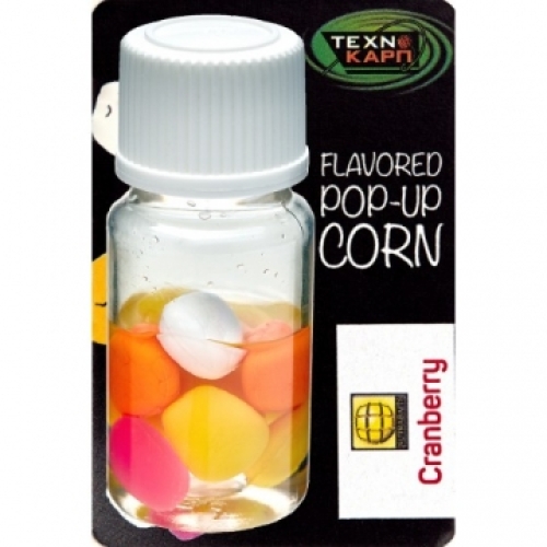 Кукуруза силиконовая Technocarp Flavored Pop-Up Corn - Cranberry Nutrabaits (Клюква)