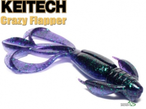 Силікон Keitech Crazy Flapper 4,4" - 408 Electric June Bug