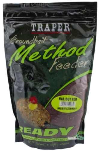 Прикормка Traper Method Feeder Ready 750г Halibut Red