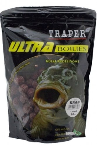 Бойлы Traper Ultra Boilies протеиновые 0,5кг 16мм Crab
