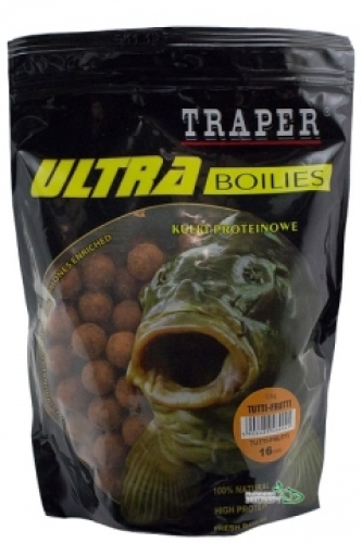 Бойлы Traper Ultra Boilies протеиновые 0,5кг 16мм Tutti-Frutti