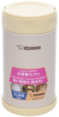 Пищевой термоконтейнер Zojirushi SW-FCE75YP 0,75л (бежевый)