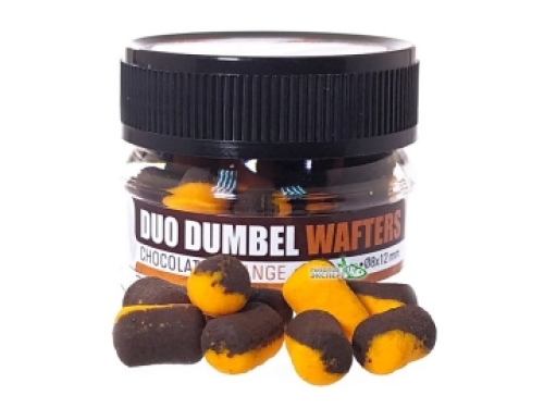 Бойлы Carp Zoom Duo Dumbel Wafters, 8x12мм 15г Chocolate/Orange