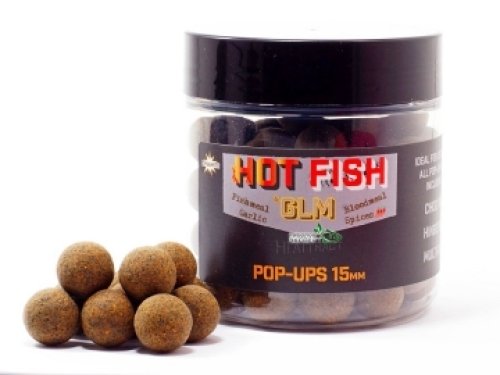 Бойлы Dynamite Baits Foodbait Pop-Ups Hot Fish & GLM 15мм (DY1013)