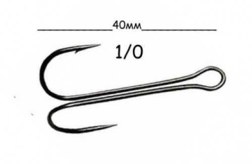 Двойник Kumho Double Hook KH-11040 №1/0 (10шт/уп)