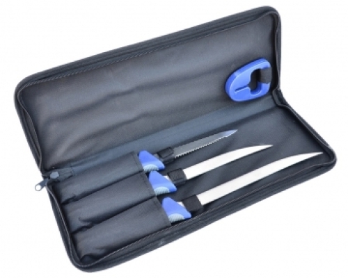 Набор филейных ножей Carp Zoom Fillet Knife Set, 3 ножа+точило (CZ8234)