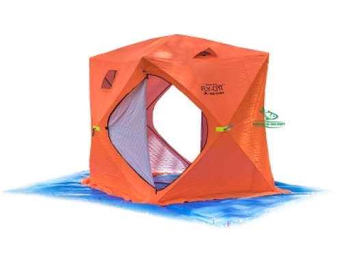 Палатка зимняя FlyCat Ice Cube WTC2-O оранжевая 1,85х1,85х1,90м