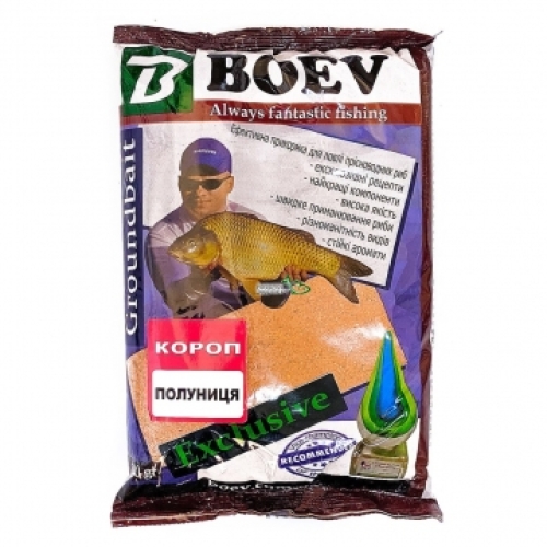 Прикормка BOEV Exclusive Короп Полуниця 1кг