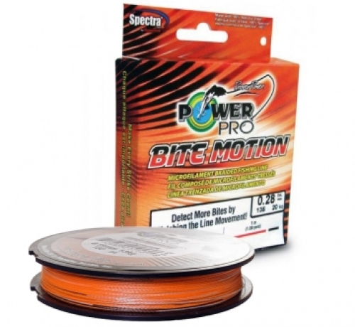 Шнур Power Pro Bite Motion 150м Orange/Black 0,13мм 8кг