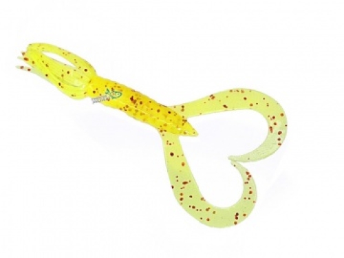 Силикон Keitech Little Spider 2,0" - pal#01 Chartreuse/Red Flake