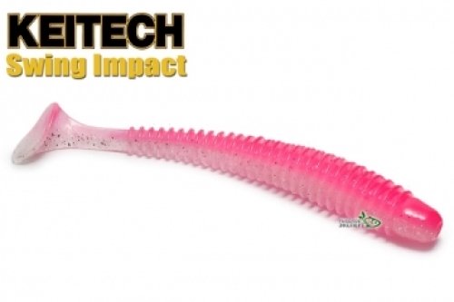 Силікон Keitech Swing Impact 4,5" - ea#10 Pink Silver Glow