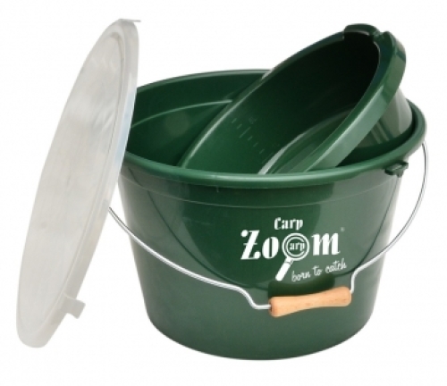 Ведро Carp Zoom Bait Bucket Set, 25л с лотком и крышкой (CZ8326)