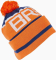 Шапка Brain с помпоном blue/orange