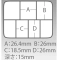 Коробка Meiho Fb-7 (94x70x17mm) clear