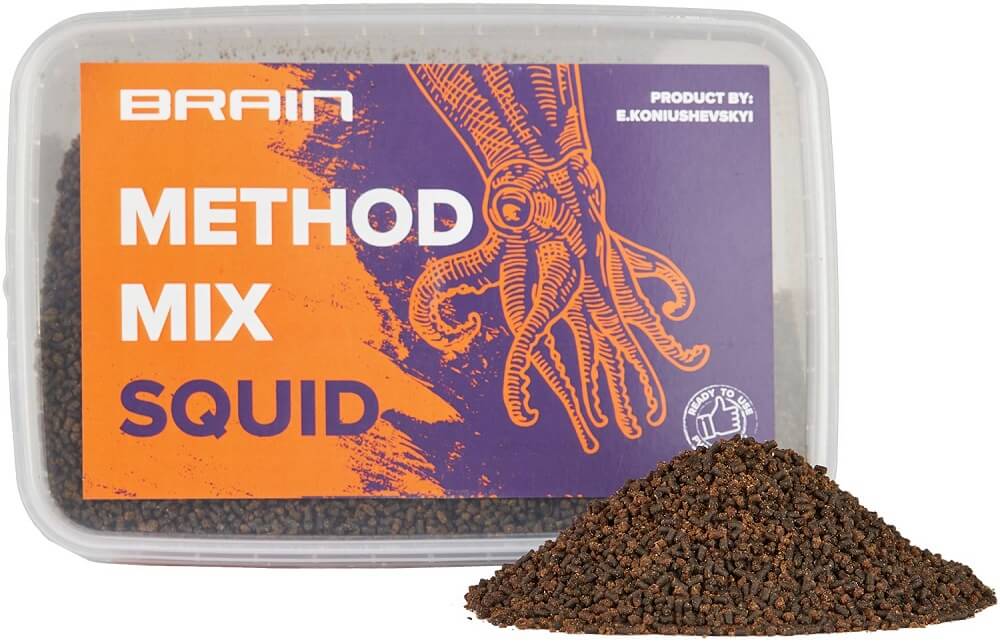 Прикормка Brain Method Mix Squid 400г
