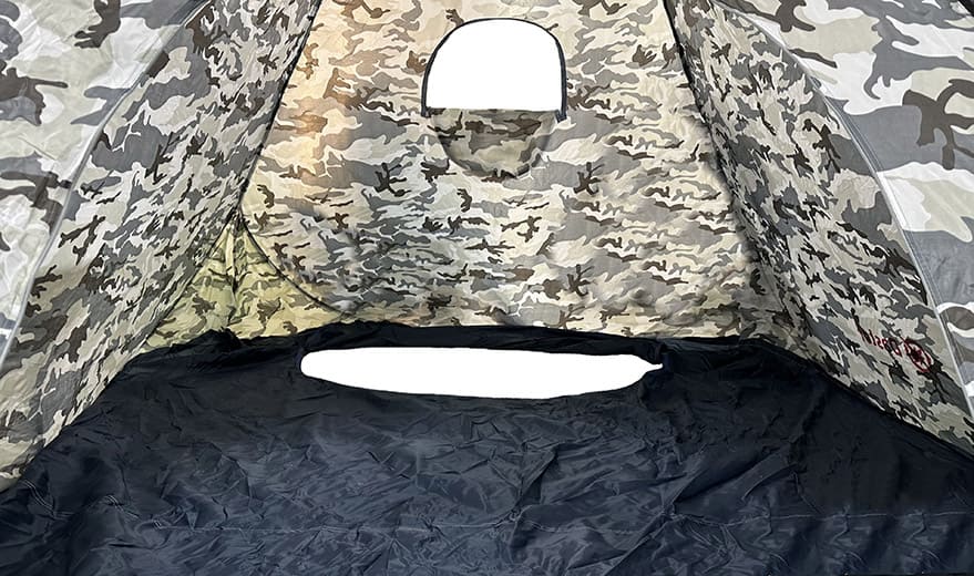 Палатка зимняя Daster автоматическая с дном, камуфляж 2,0x2,0x1,35м