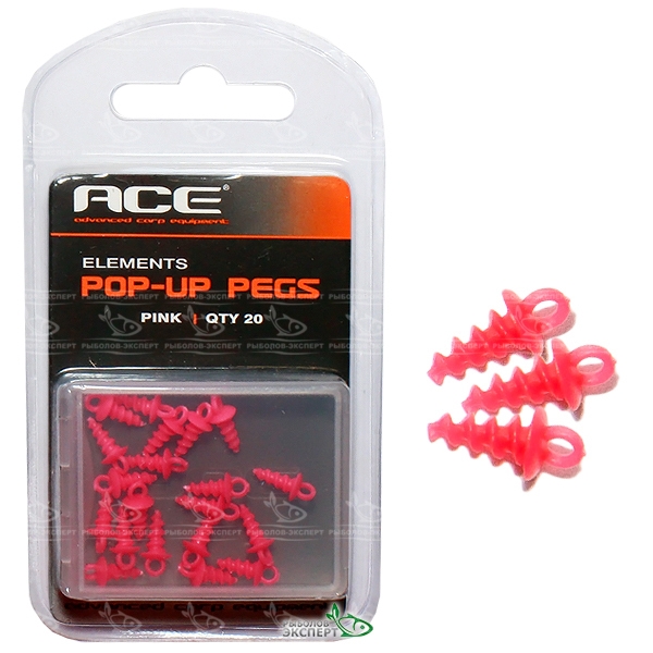 Кріплення насадок ACE Pop-Up Pegs Fluorescent Pink